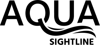 Aqua Sightline logo white